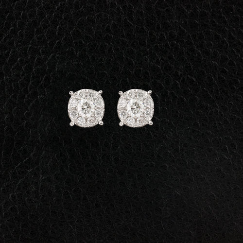 Diamond Cluster Earrings