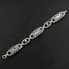 Diamond, Emerald & Onyx Art Deco Estate Bracelet