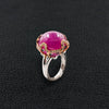 Cabochon Ruby & Diamond Ring