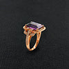 Amethyst & Diamond Ring