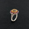 Citrine, Ruby & Red Spinel Ring