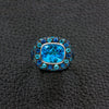 Blue Topaz & Sapphire Estate Ring