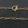 Twist and Smooth Gold Chain