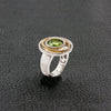 Peridot & Diamond Ring