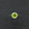 Peridot Ring with Diamond Halo