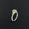 Peridot & Diamond Ring