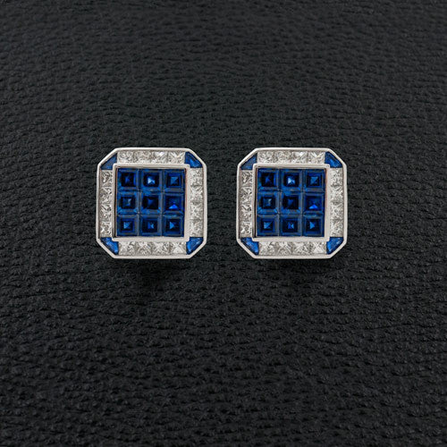 Sapphire & Diamond Cufflinks