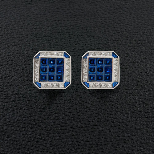 Sapphire & Diamond Cufflinks