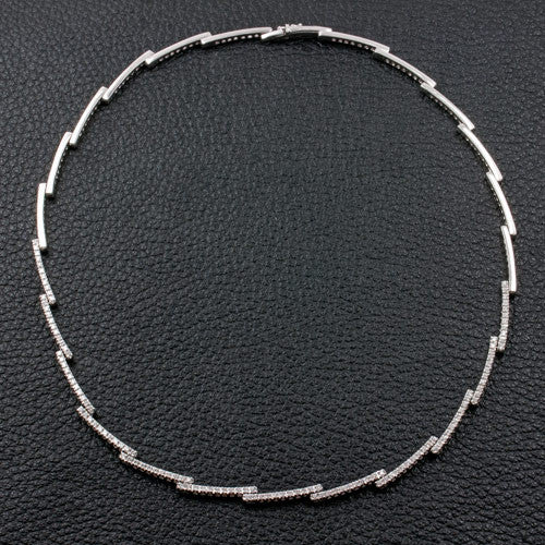 Diamond Lightning Bolt Necklace