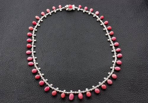 Conch Pearl & Diamond Necklace