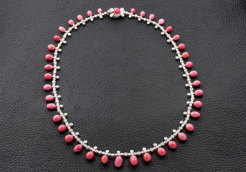 Conch Pearl & Diamond Necklace