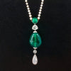 Emerald, Pearl & Diamond Antique Necklace
