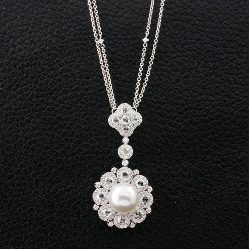 Pearl & Diamond Necklace