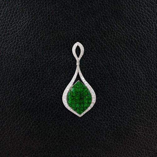 Tsavorite & Diamond Pendant