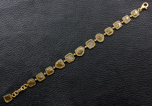 Yellow Diamond Slice Bracelet