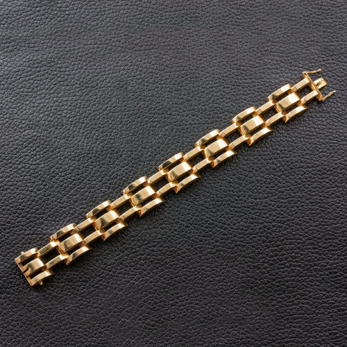 Gold Link Estate Bracelet