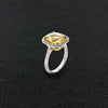 Yellow Sapphire & Diamond Ring