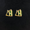 Mint Tourmaline & Diamond Earrings