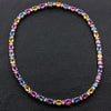 Multicolor Sapphires & Diamond Necklace