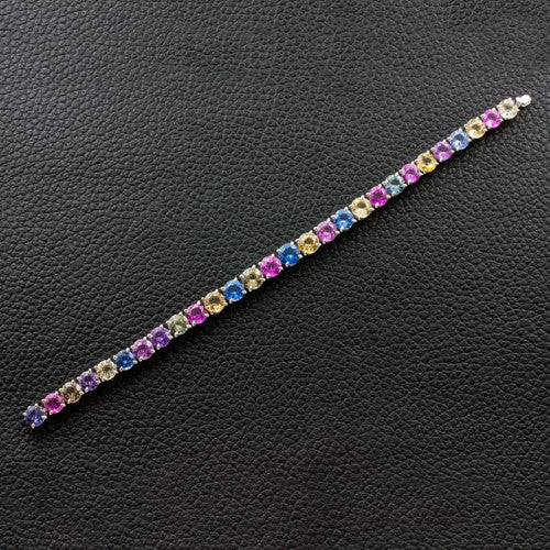 Multi-color Sapphire Bracelet