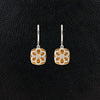 Yellow & White Diamond Dangle Earrings