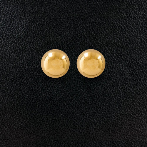 Gold Domed Earrings