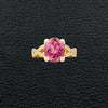 Pink Tourmaline & Diamond Ring