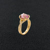 Pink Tourmaline & Diamond Ring