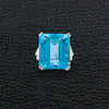 Aquamarine & Diamond Estate Ring