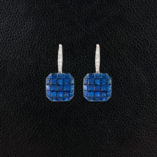 Sapphire & Diamond Earrings