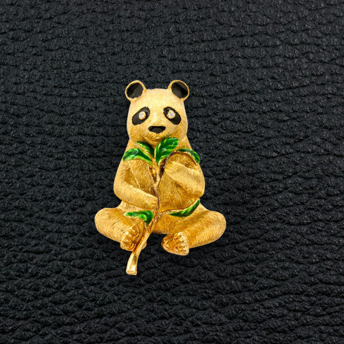 Gold Panda Estate Pin