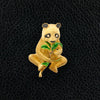Gold Panda Estate Pin