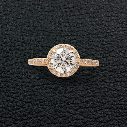 Rose Gold & Diamond Engagement Ring