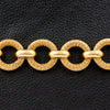 Gold Circle Link Estate Bracelet