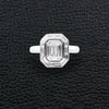 Octagonal Shape Diamond Engagement Ring