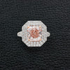 Fancy Orange-Pink Diamond Ring