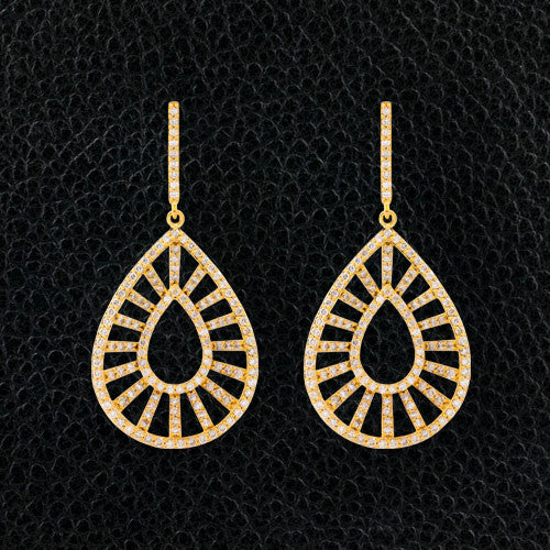 Diamond Dangle Earrings