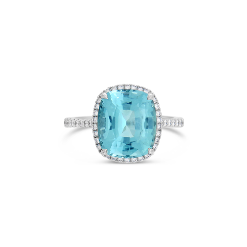 Paraiba Tourmaline & Diamond Ring