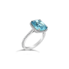 Paraiba Tourmaline & Diamond Ring