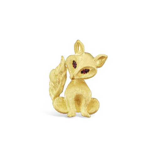 Sitting Fox Pin