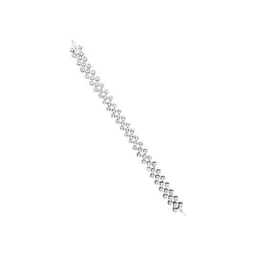Diagonal set Diamond Bracelet