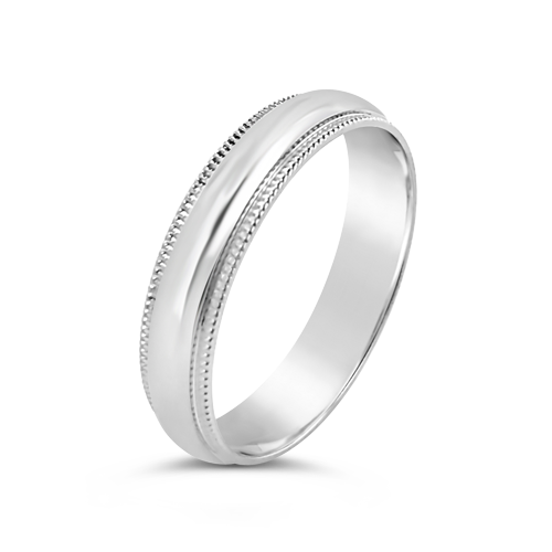 Milgrain Wedding Band