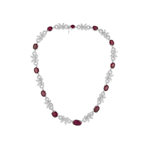 Ruby & Diamond Necklace