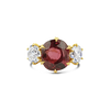 Red Spinel & Diamond Estate Ring