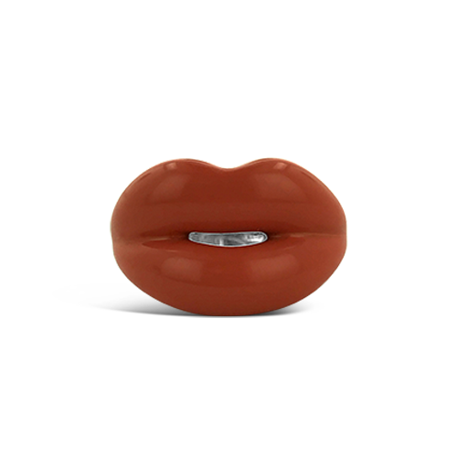 Orange Estate Lips Ring