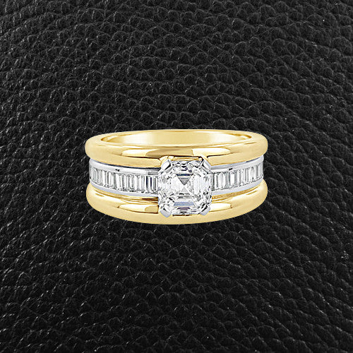 Diamond Men's Wedding Band