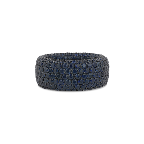 Sapphire Inside/Outside Band Ring