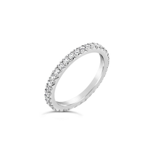Prong set Diamond Wedding Band