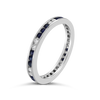 Sapphire & Diamond Band Ring