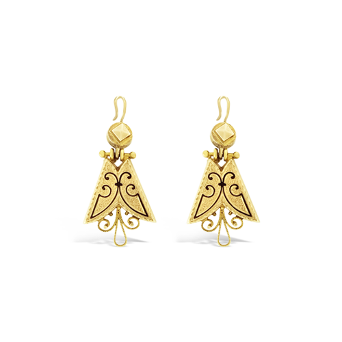 Gold Antique Earrings